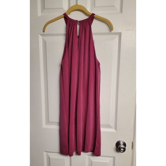 C&C california flowy mini summer dress fuchsia sleeveless XS pre-owned - Picture 2 of 6